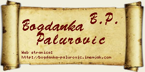 Bogdanka Palurović vizit kartica
